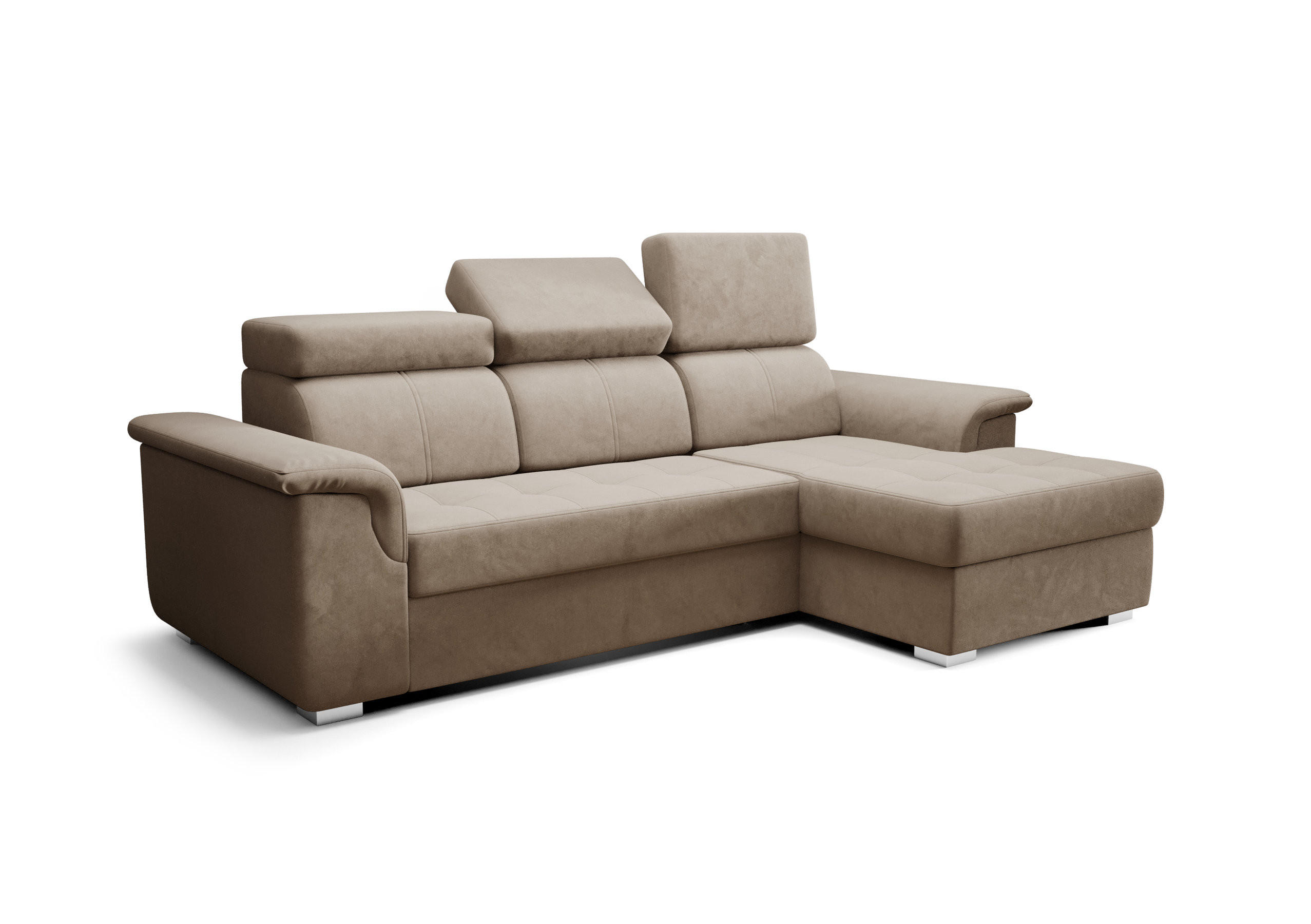 O-Sofa Ecksofa Beige 247x165 cm