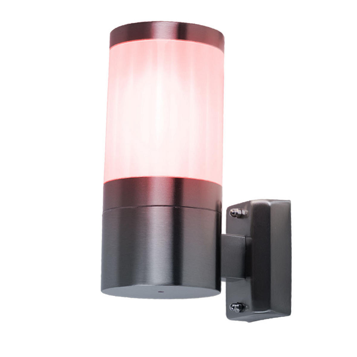 LED AUSSENLEUCHTE Edelstahl Silber - Silberfarben, Metall (15.5/15.5/24cm) - Globo Lighting