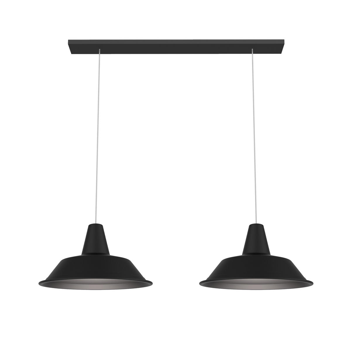 HÄNGELEUCHTE - Schwarz, Metall (35/70/120cm) - Lumicom