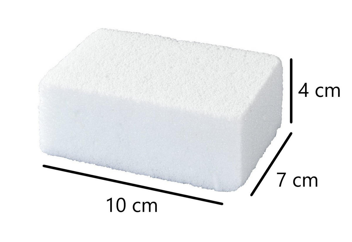 REINIGUNGSSTEIN für Ofen und Grill - Weiß, Stein (10/4/7cm)