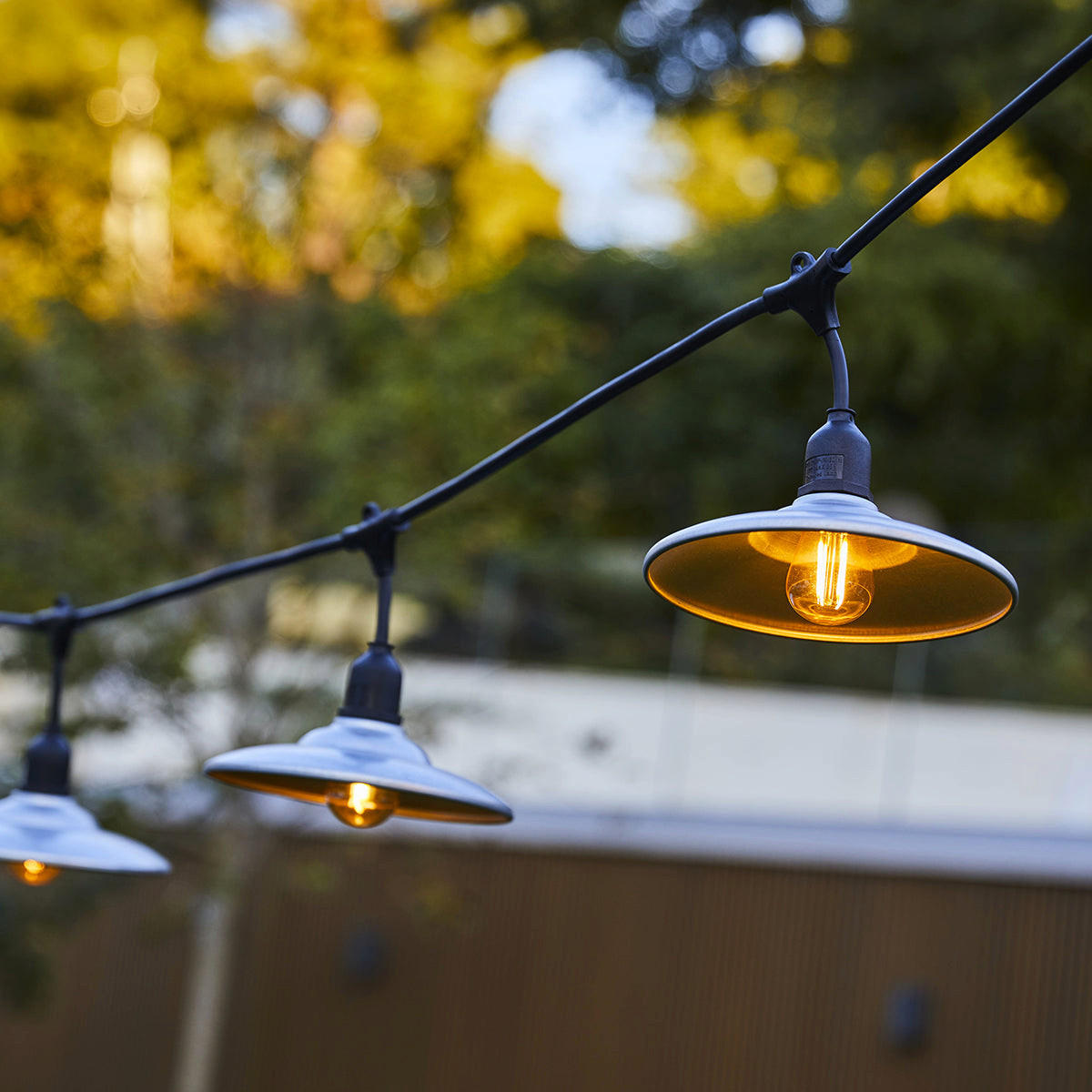 LICHTERKETTE BOWL GALVA grau - Grau, Metall (600cm) - Lumisky