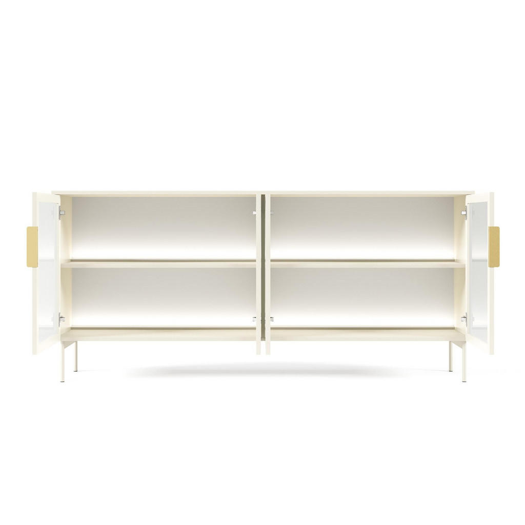 Thumbnail - Bettso Sideboard, Kaschmir, Holzwerkstoff, 181x83x39 cm, Wohnzimmer, Kommoden & Sideboards, Sideboards