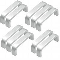 MÖBELGRIFF 10er-Set 64 mm Aluminium - Silberfarben, Metall (1/1.9/6.6cm)