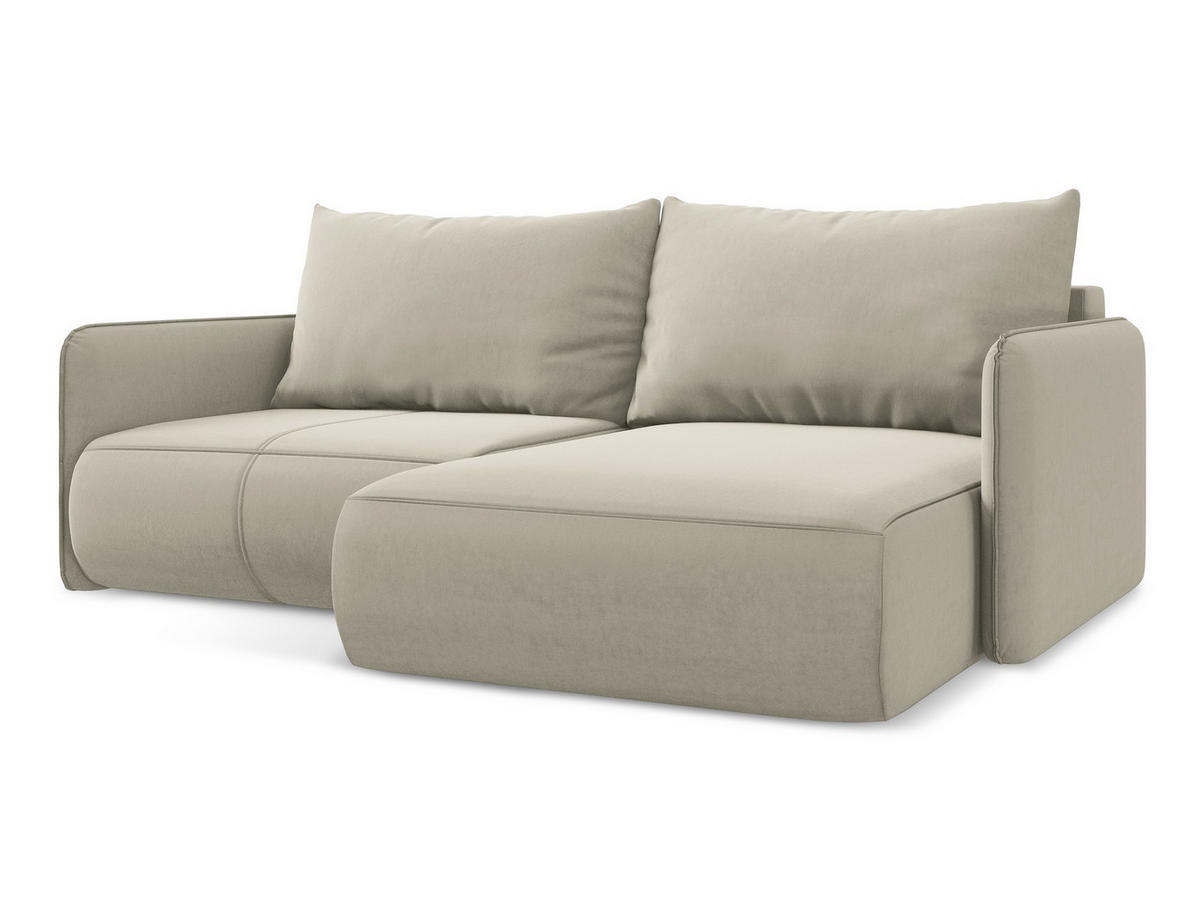 WOHNLANDSCHAFT Samt Stoff Blau - Blau/Petrol, Textil/Metall (317/86/162cm) - Makamii