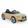 ELEKTROAUTO BMW i4 MP3 gold EVA-Reifen Fernbedienung Lichter bis 30 kg - Goldfarben, Kunststoff (115/67/45cm) - Moni