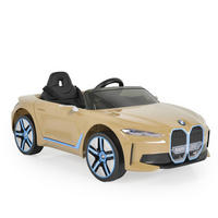 ELEKTROAUTO BMW i4 MP3 gold EVA-Reifen Fernbedienung Lichter bis 30 kg - Goldfarben, Kunststoff (115/67/45cm) - Moni