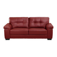 SOFA ohne Schlafmöglichkeit - 3 Personen - Leder - Rot - - Rot, Leder (207/89/93cm) - Vente-Unique