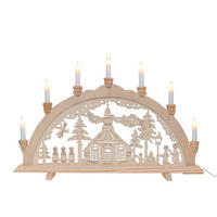 SCHWIBBOGEN Seiffen 7-flammig - Multicolor, Holz (0.1/1/0.1cm) - Dekoteam24