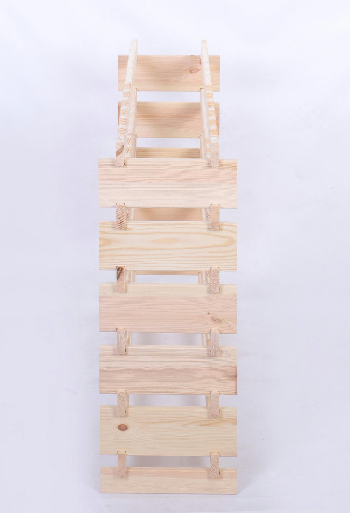 WEINREGAL VINOTECA FLEX PRO HxBxT 79x123x28cm 72 Flaschen auf 6 Ebenen Natur unbehandelt - Naturfarben, Holz (123/79/28cm) - PROREGAL
