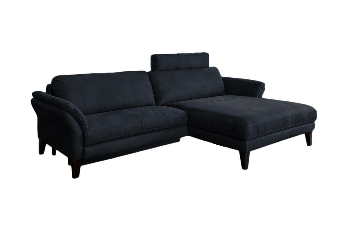 ECKSOFA MIT MOTORISCHER RELAXFUNKTION MALTA Schwarz Webstoff - Schwarz, Buchenholz/Textil (302/175cm) - KAWOLA