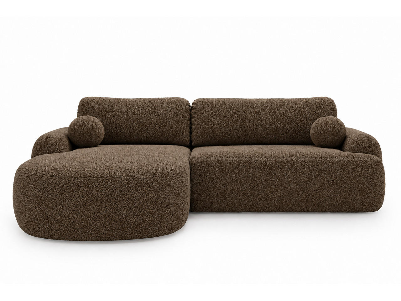 Graingold Ecksofa Dunkelbraun 261x177 cm