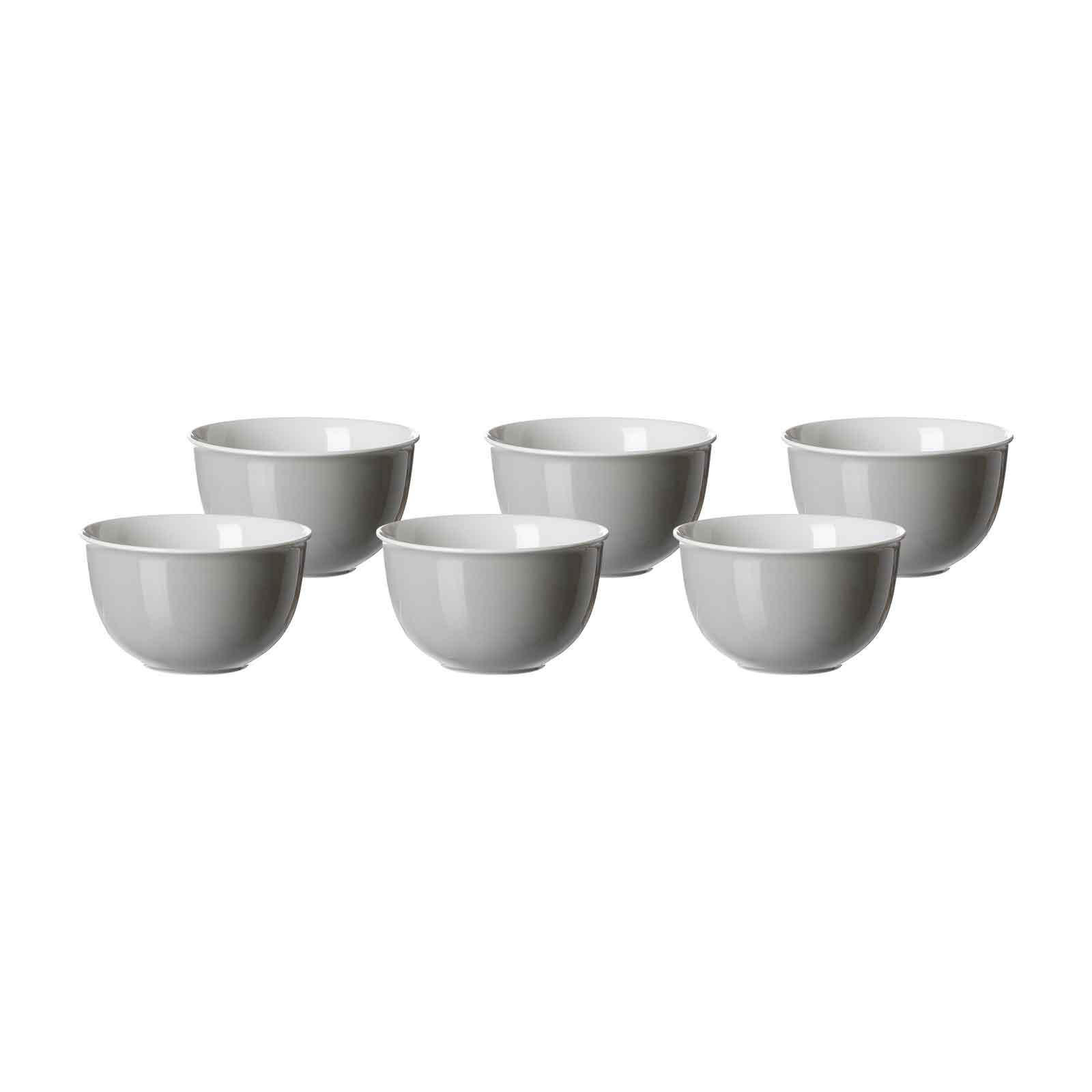 MÜSLISCHALEN Doppio Grau ø 14 cm 6er Set - Grau, Keramik (14cm) - Ritzenhoff Breker