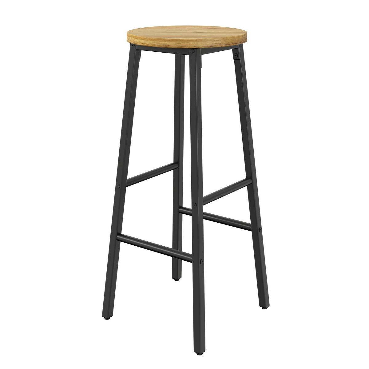 BARHOCKER DE-35645 2 Stück 70 cm Schwarz - Schwarz, Metall (30/70/30cm) - ComfortXL