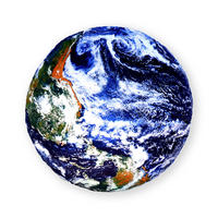 KISSEN Planet Universum Erde 25cm - Multicolor, Textil (25/6cm) - Vercart