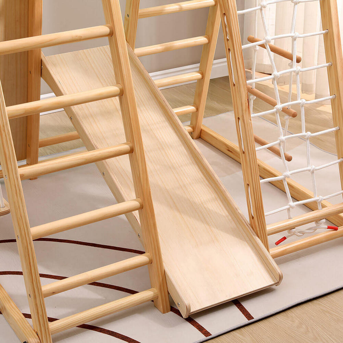 KLETTERGERÜST LIO - Naturfarben, Holz (121/121/112cm) - Home Deluxe