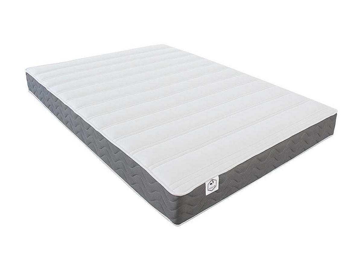 SCHRANKBETT - 2 Personen - Holz, Platte - Grau, Weiß - Weiß/Grau, Holz (140/200cm) - Vente-Unique