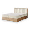 BOXBETT VARELI 160x200 cm mit Matratze und Topper - Creme - Creme, Holz (160/200cm) - MASSENO