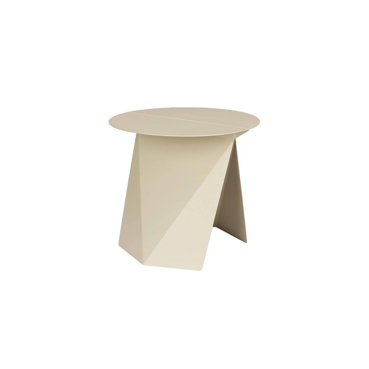BEISTELLTISCH Foldy Beige - Beige, Metall (45/45.8/40.5cm) - Zuiver