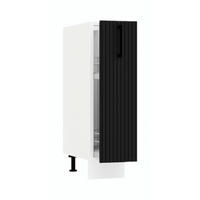 APOTHEKERSCHRANK D15CARGO - KENDRO - Elegante Stauraum Idee - Schwarz, Holz/Metall (20/82/52.4cm) - ROYAL24_MARKT