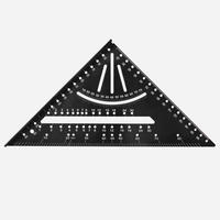 WINKELMESSER - Schwarz - Aus Metalllegierung, mit Winkelmesser, Winkel von 30, 45, 60 und 90 Grad, metrisch. - Schwarz, Metall (18.5/18.5/26cm) - DCA