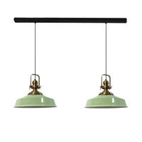 PENDELLEUCHTE Asletl 2 Flammig 41/36 cm - Mintgrün, Metall (41/36cm) - Bamyum