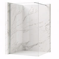 DUSCHWAND Rea Flexi Transparent / Chrome 140 - Chromfarben, Glas (120/140/195cm) - REA