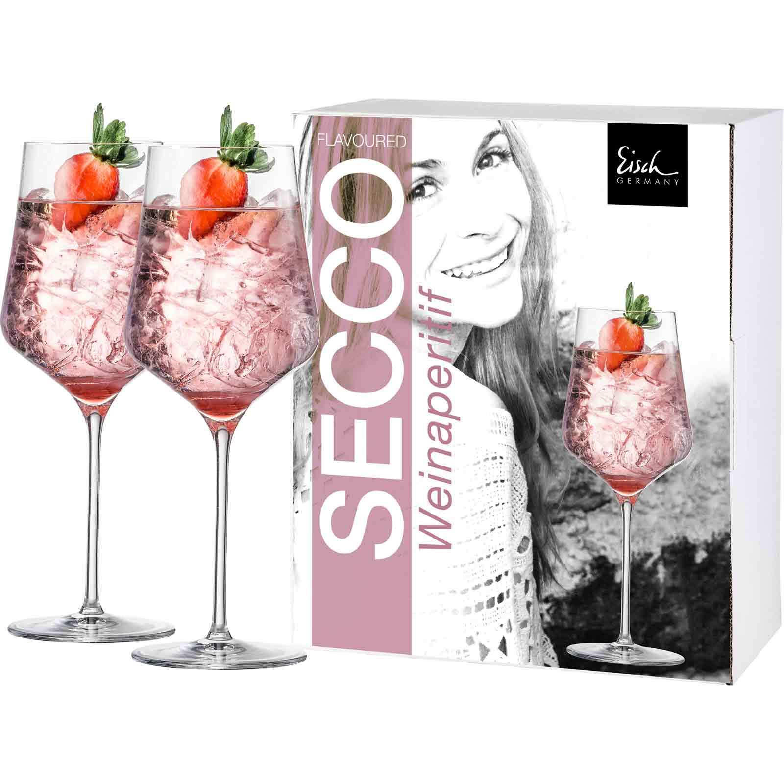 WEINGLÄSER Secco Flavoured transparent 620 ml 2er Set - Transparent, Glas (0.62L) - Eisch