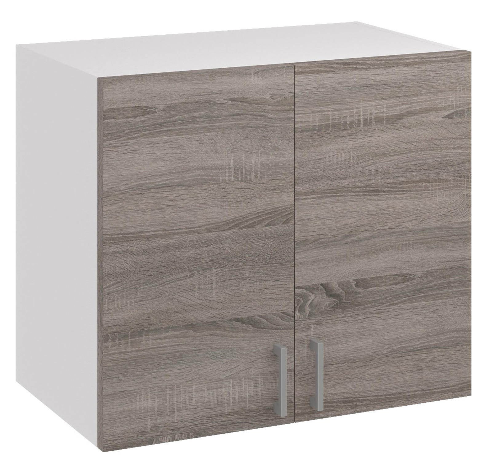 KÜCHENHÄNGESCHRANK G80 2D dunkel sonoma truffel - Trüffeleichefarben, Holzwerkstoff (80/60/31cm) - roe furniture
