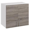 KÜCHENHÄNGESCHRANK G80 2D dunkel sonoma truffel - Trüffeleichefarben, Holzwerkstoff (80/60/31cm) - roe furniture