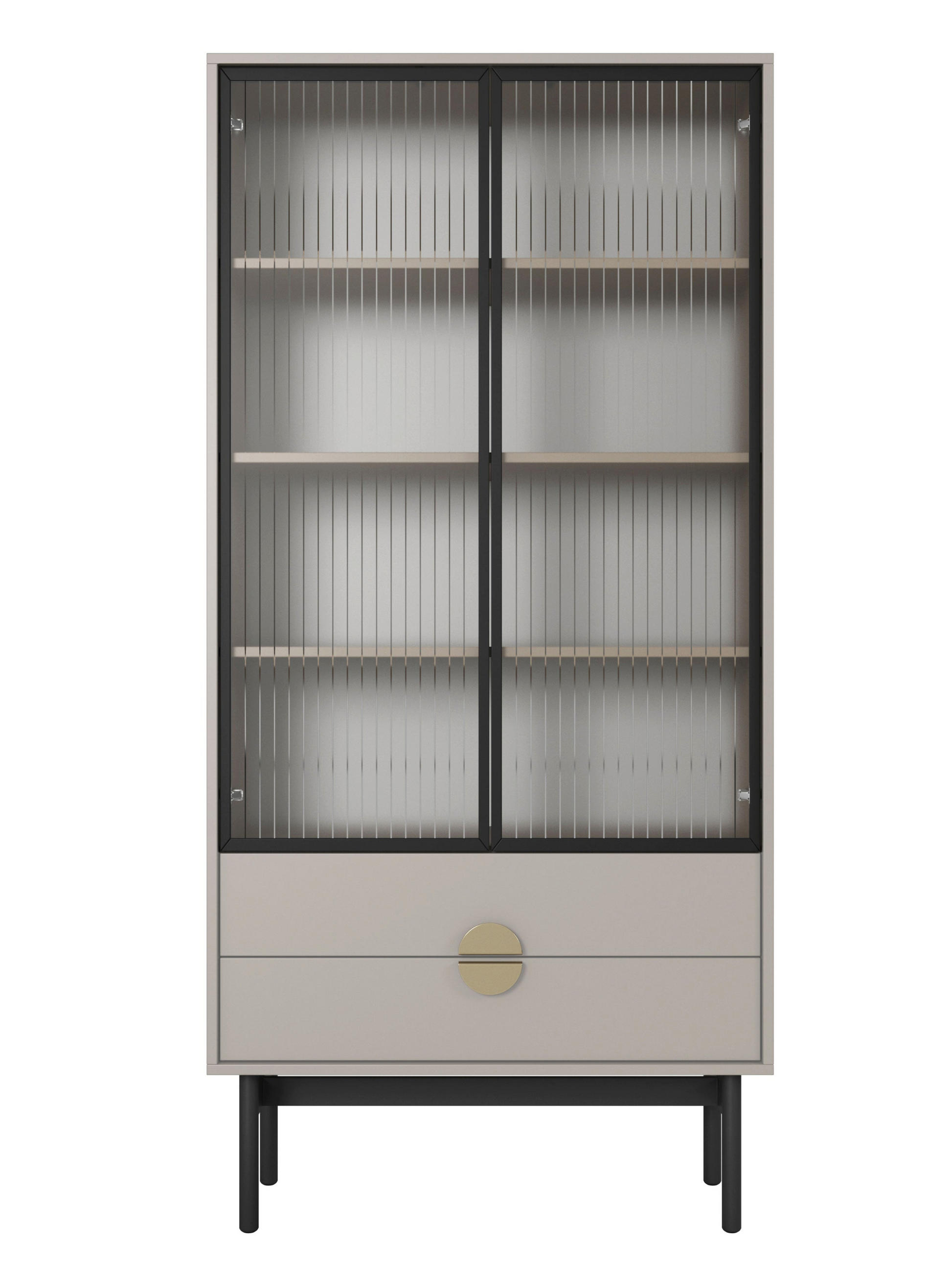 Selsey VITRÍNA Stoon II taupe 175 cm