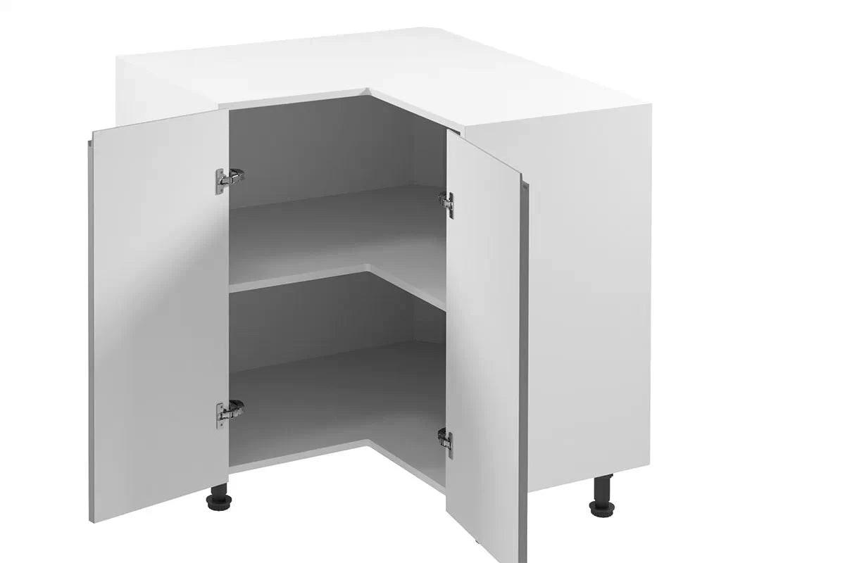 ECKUNTERSCHRANK – 79 cm – D90N – Velmora – Grau - Grau, Holzwerkstoff (79/82/79cm) - ROYAL24_MARKT