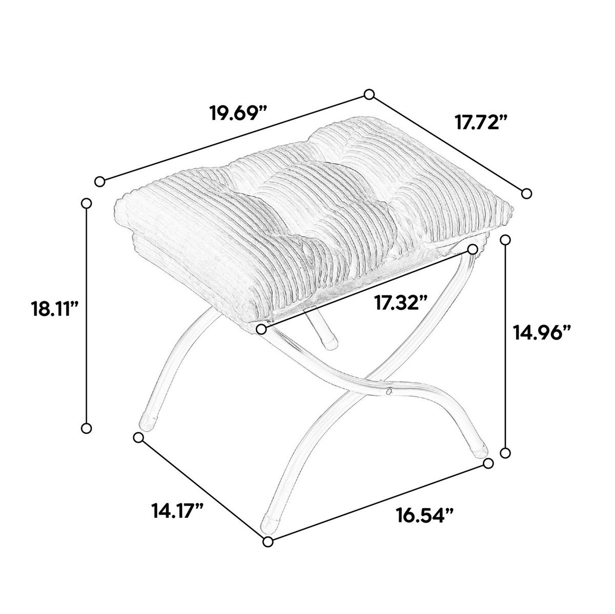 SESSEL 69.9/95/64 cm Weiß aus Stahl mit Hocker - Weiß, Textil (69.9/95/64cm) - OKMYHOME