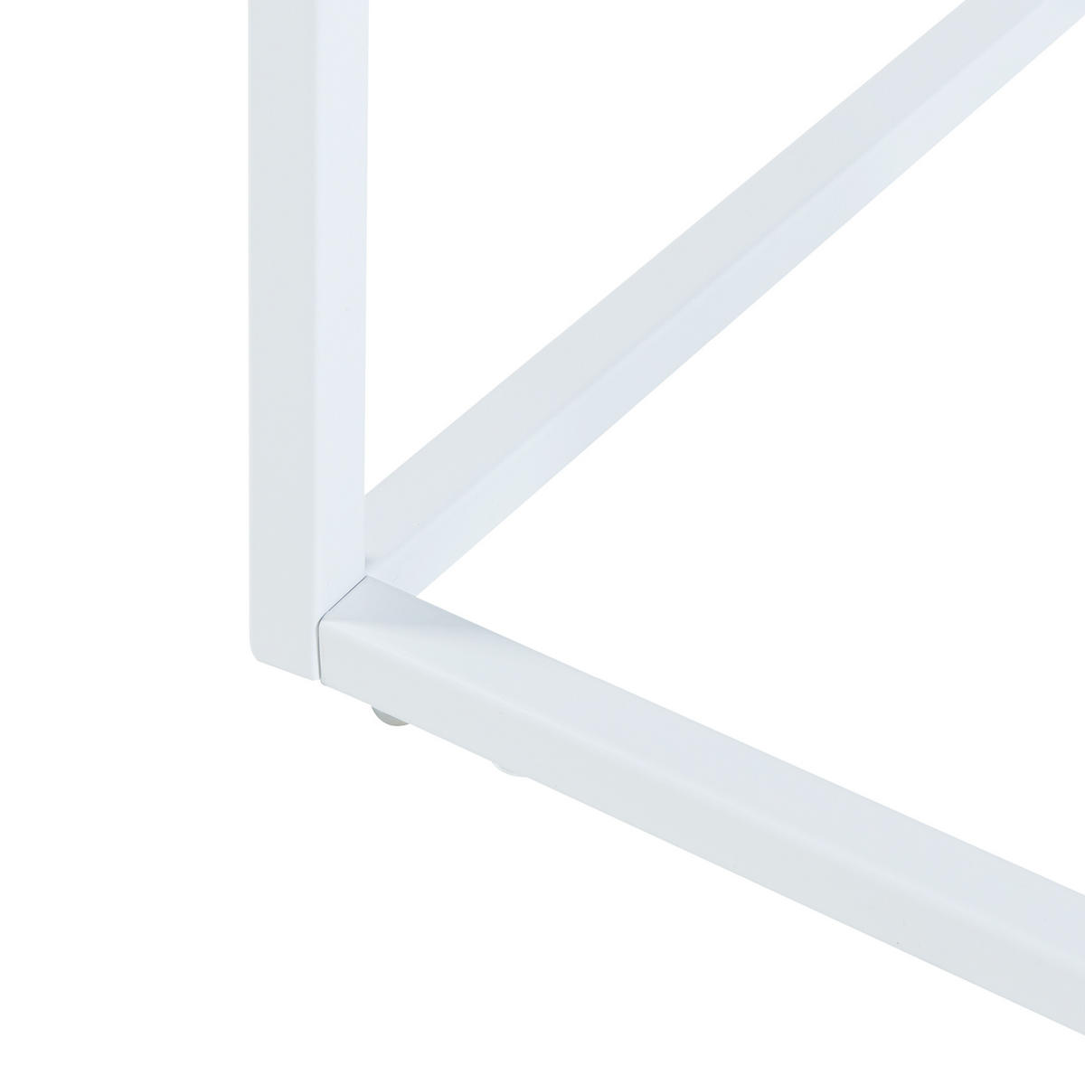 BEISTELLTISCH Riihimäki - Weiß, Metall (30/40/65cm) - [en.casa]