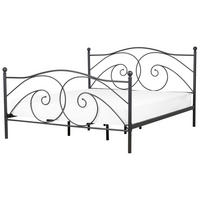 METALLBETT 180/200cm Schwarz Dinard - Schwarz, Metall (180/200cm) - Beliani