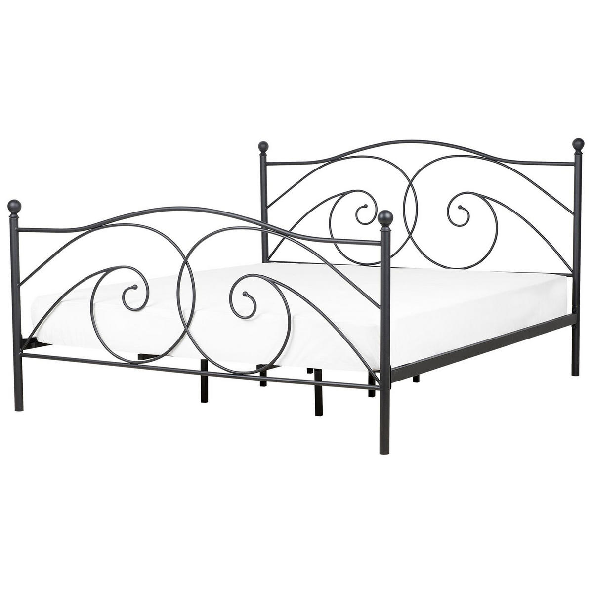METALLBETT 180/200cm Schwarz Dinard - Schwarz, Metall (180/200cm) - Beliani