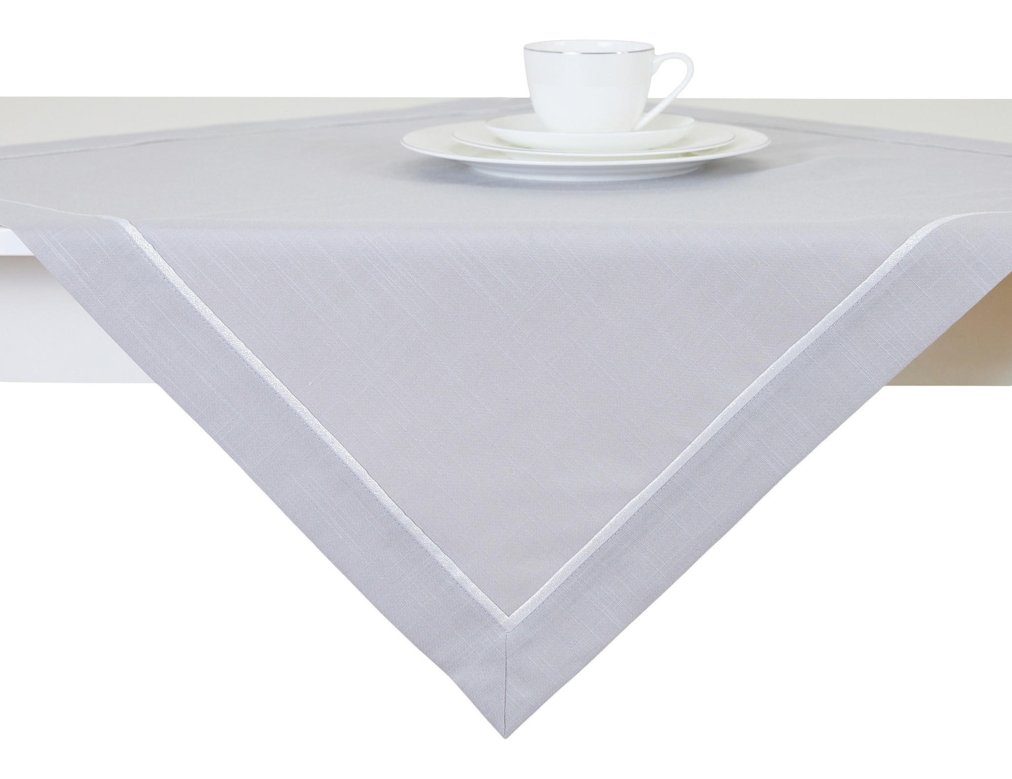 TISCHTUCH Tideno - Grau, Textil (80/80/1cm) - home&you