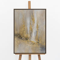 GEMÄLDE Abstrakte Stadt Schattenfugenrahmen Grau 70x50 cm - Grau, Holz (70/50cm) - YS-art gallery