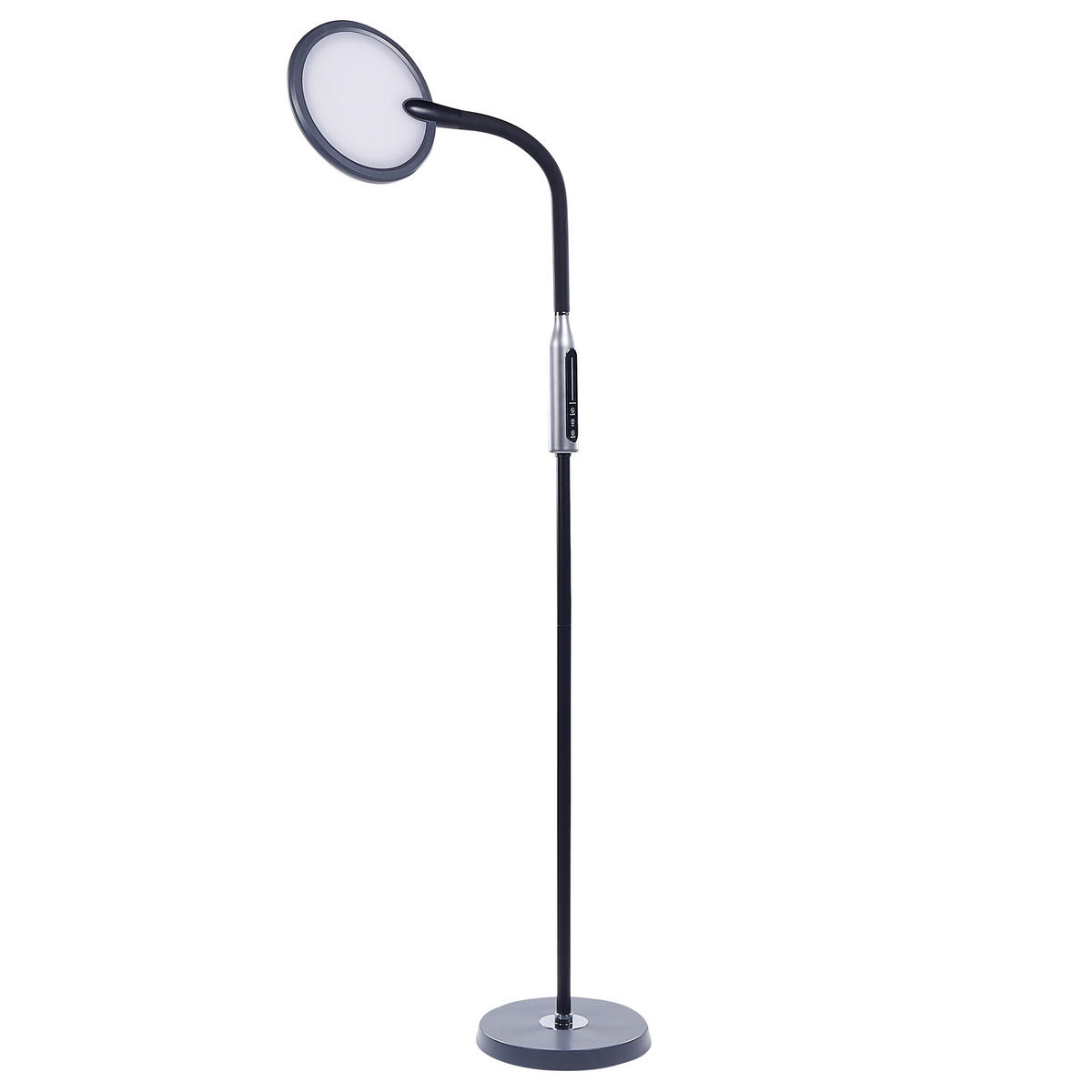 FLURLAMPE Cassiopeia 42/27/148 cm - Schwarz, Kunststoff (27/27/148cm) - Beliani