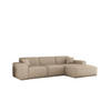ECKSOFA Celes Premium In Artico - Beige, Holzwerkstoff/Textil (266/165cm) - Fun Möbel