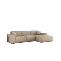 ECKSOFA Celes Premium In Artico - Beige, Holzwerkstoff/Textil (266/165cm) - Fun Möbel