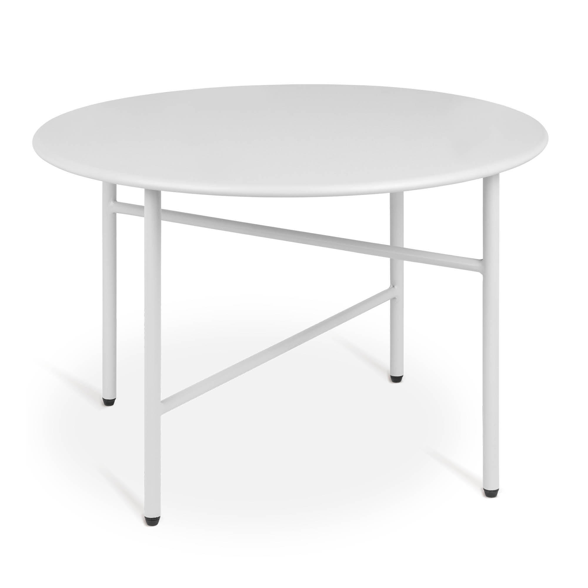 BEISTELLTISCH Finn Ø 53/36 cm Weiß - Weiß, Metall (53/53/36cm) - BoMoe