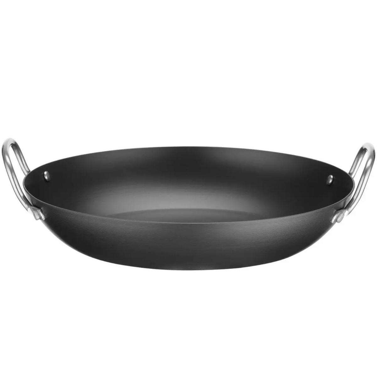 UNIVERSAL-SERVIERPFANNE aus Kohlenstoffstahl, Durchmesser 243 mm - Schwarz, Metall (28/24.3/7.8cm) - Hendi