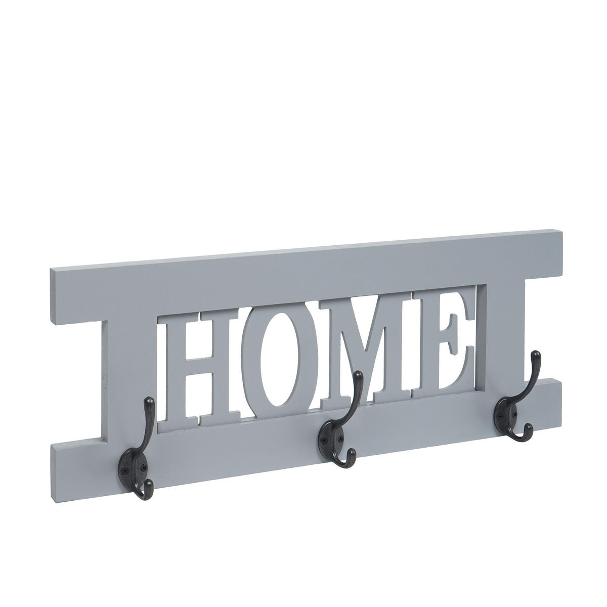 WANDGARDEROBE HOME SHABBY-LOOK Grau, Blau - Blau/Grau, Holz (55/21/7cm) - MCW