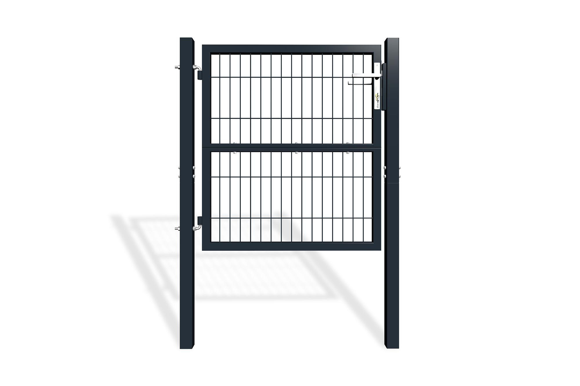 GITTERTOR Razo grau 1m H.100cm Metall - Grau, Metall (106/106cm) - Casanoov