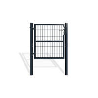 GITTERTOR Razo grau 1m H.100cm Metall - Grau, Metall (106/106cm) - Casanoov
