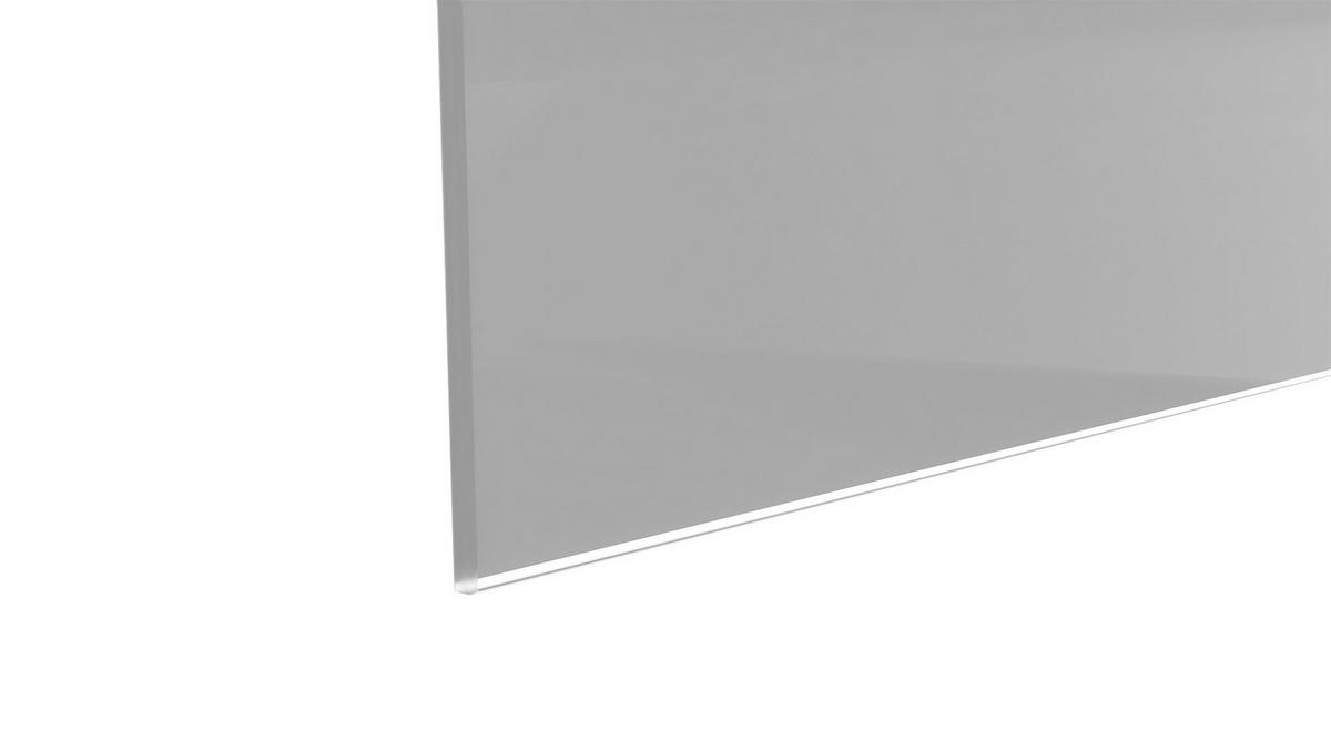 GLASBOARD, grau 60x40cm - rahmenloses Glasboard - Grau, Glas (60/40/0.7cm) - ALLboards