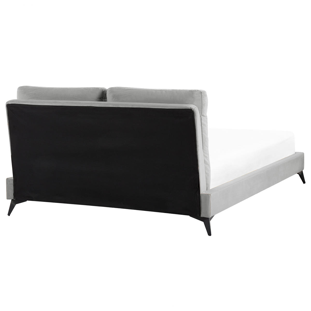 POLSTERBETT 140/200cm Grau Melle - Grau, Textil (140/200cm) - Beliani