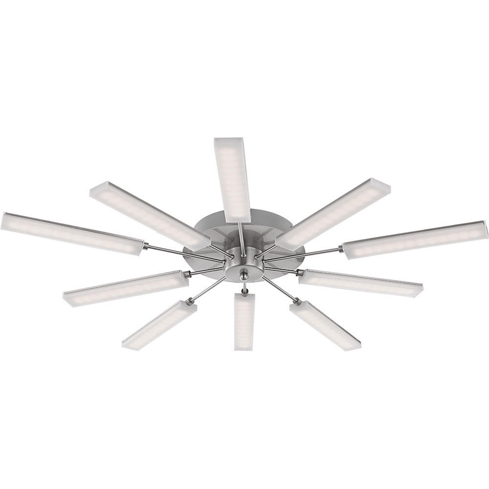 LED DECKENLEUCHTE VARAZZE Silber Metall - Silberfarben, Metall (80/80/9cm) - Globo Lighting