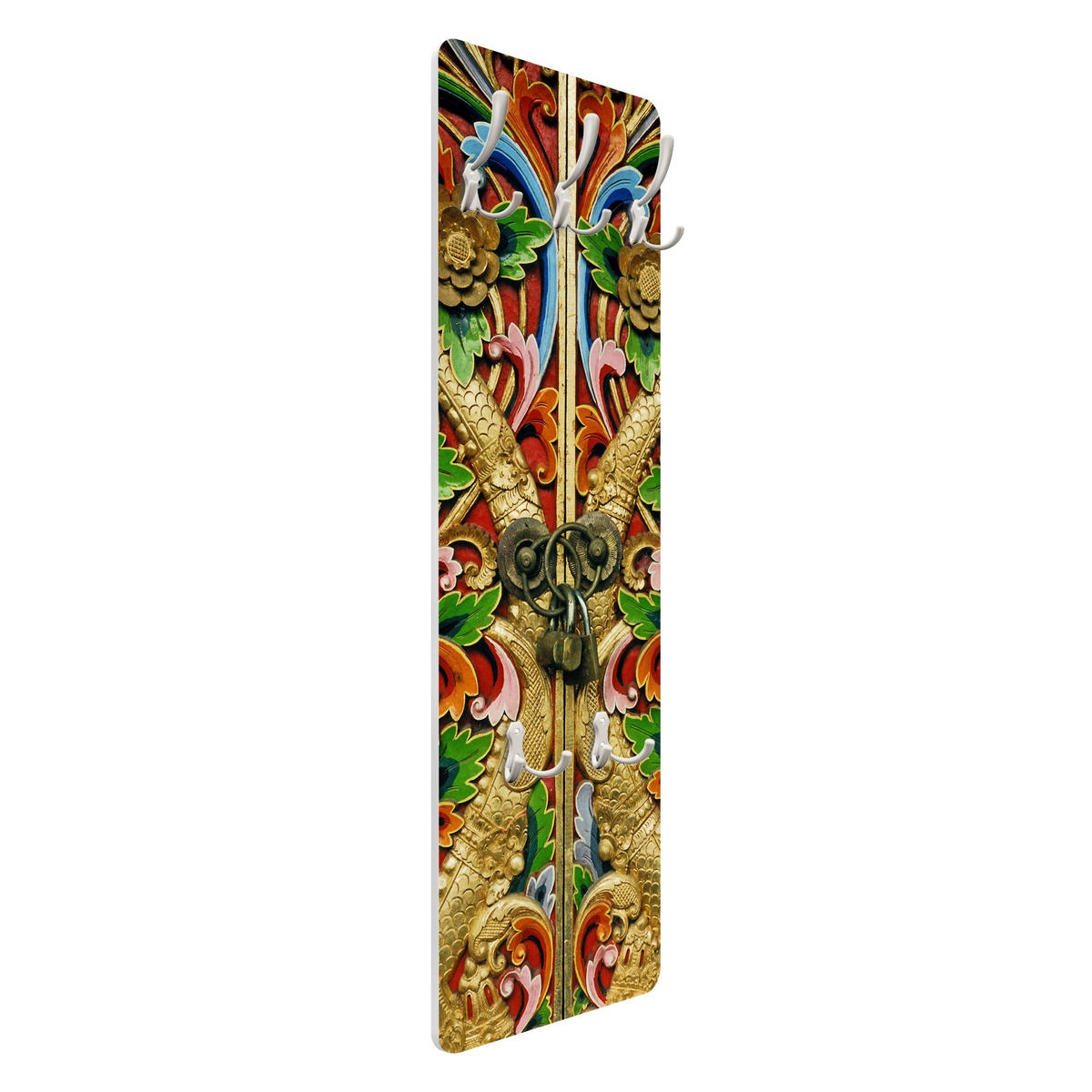 WANDGARDEROBE - Golden Gate Modern mit Muster 34/105 cm - Multicolor, Holzwerkstoff (34/105/1.6cm) - Bilderwelten