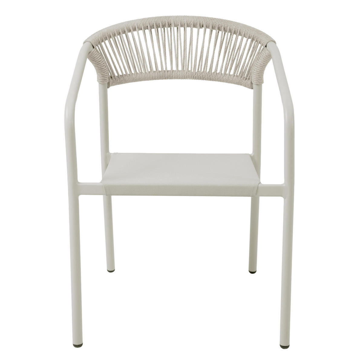GARTENSTUHL, Nocera, beige - Beige, Metall (59.5/79/55cm) - Oviala